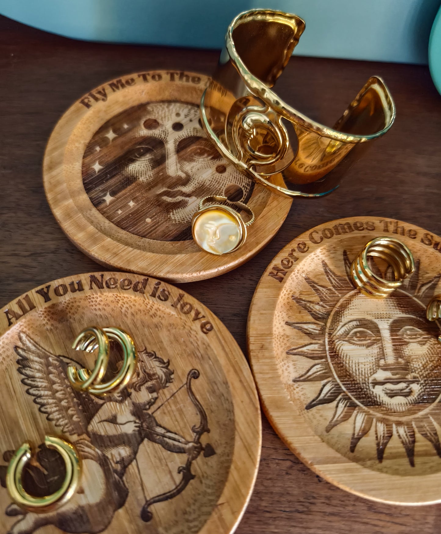 Decorative Wooden Saucer