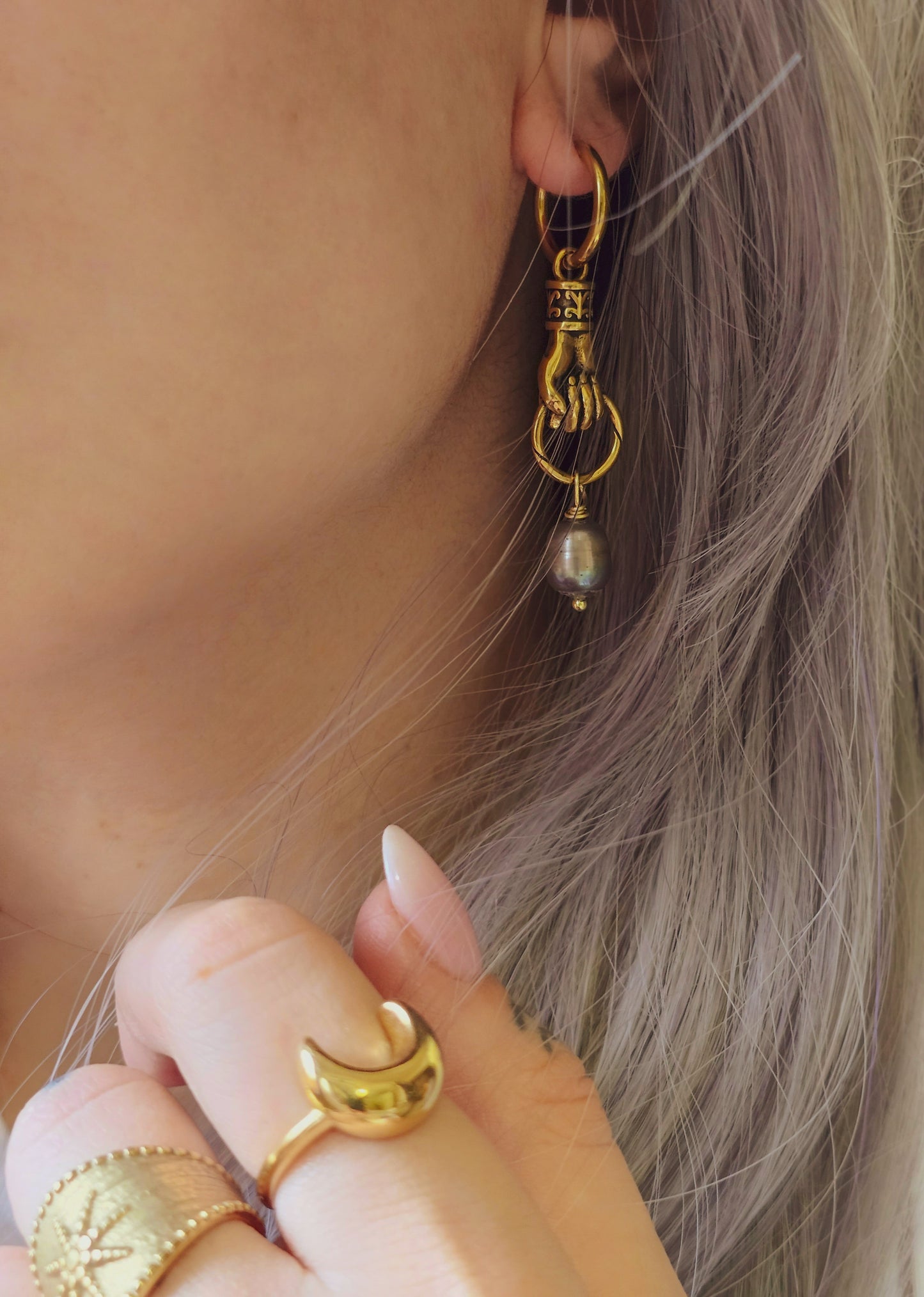 Orecchini Clisma Pearls Gold