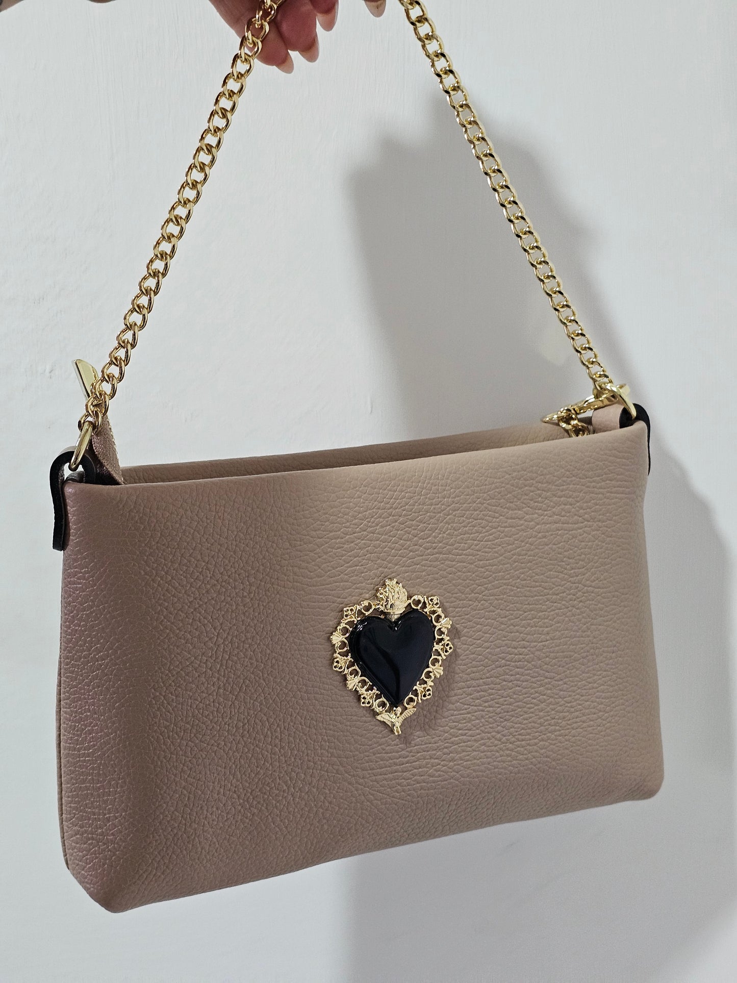Borsa in pelle Magdalena Cipria