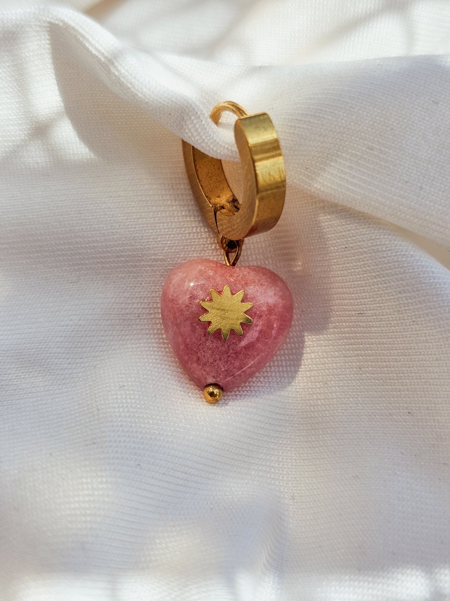Mono-Orecchino Cuore Rosa