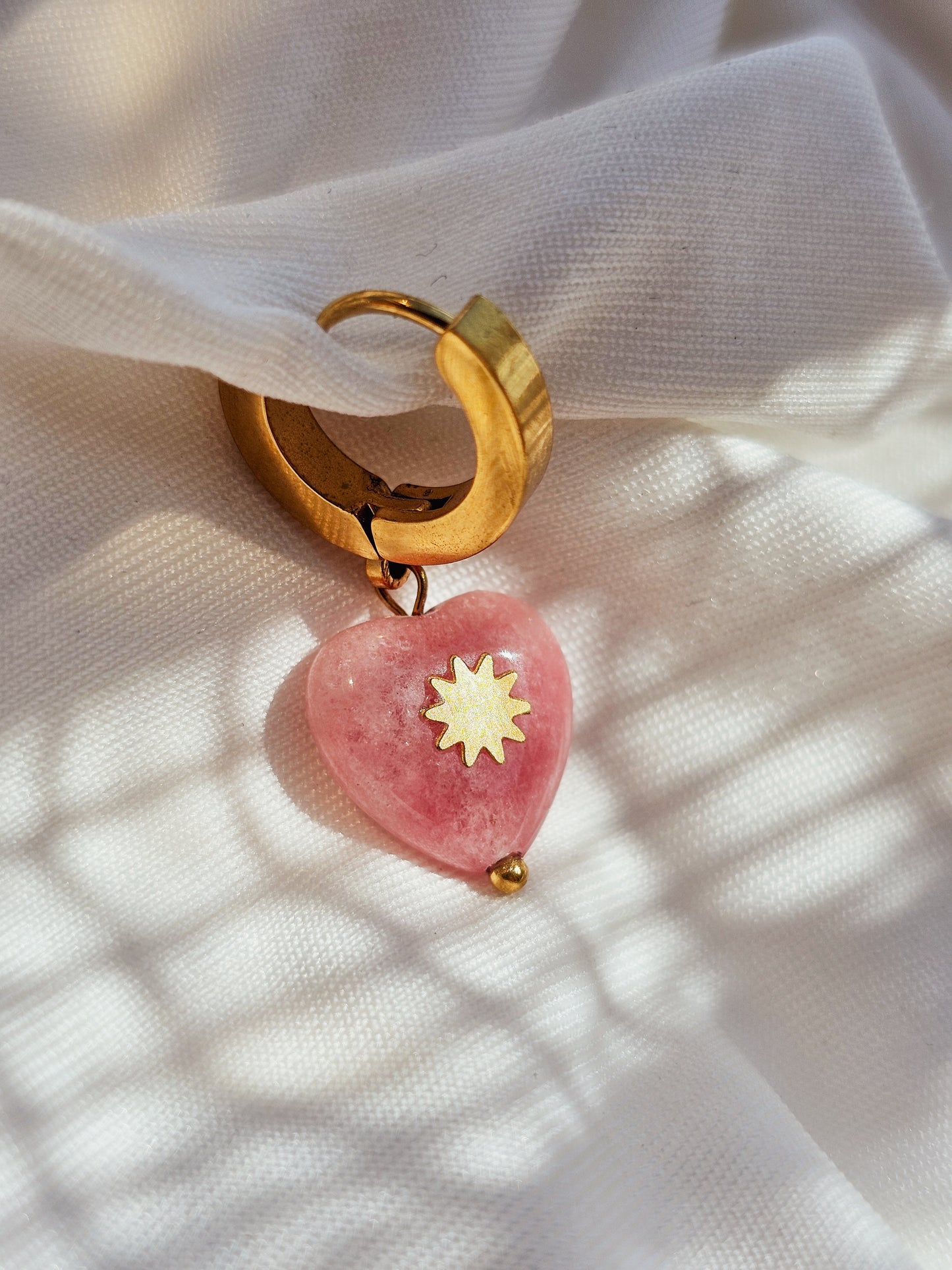 Mono-Orecchino Cuore Rosa