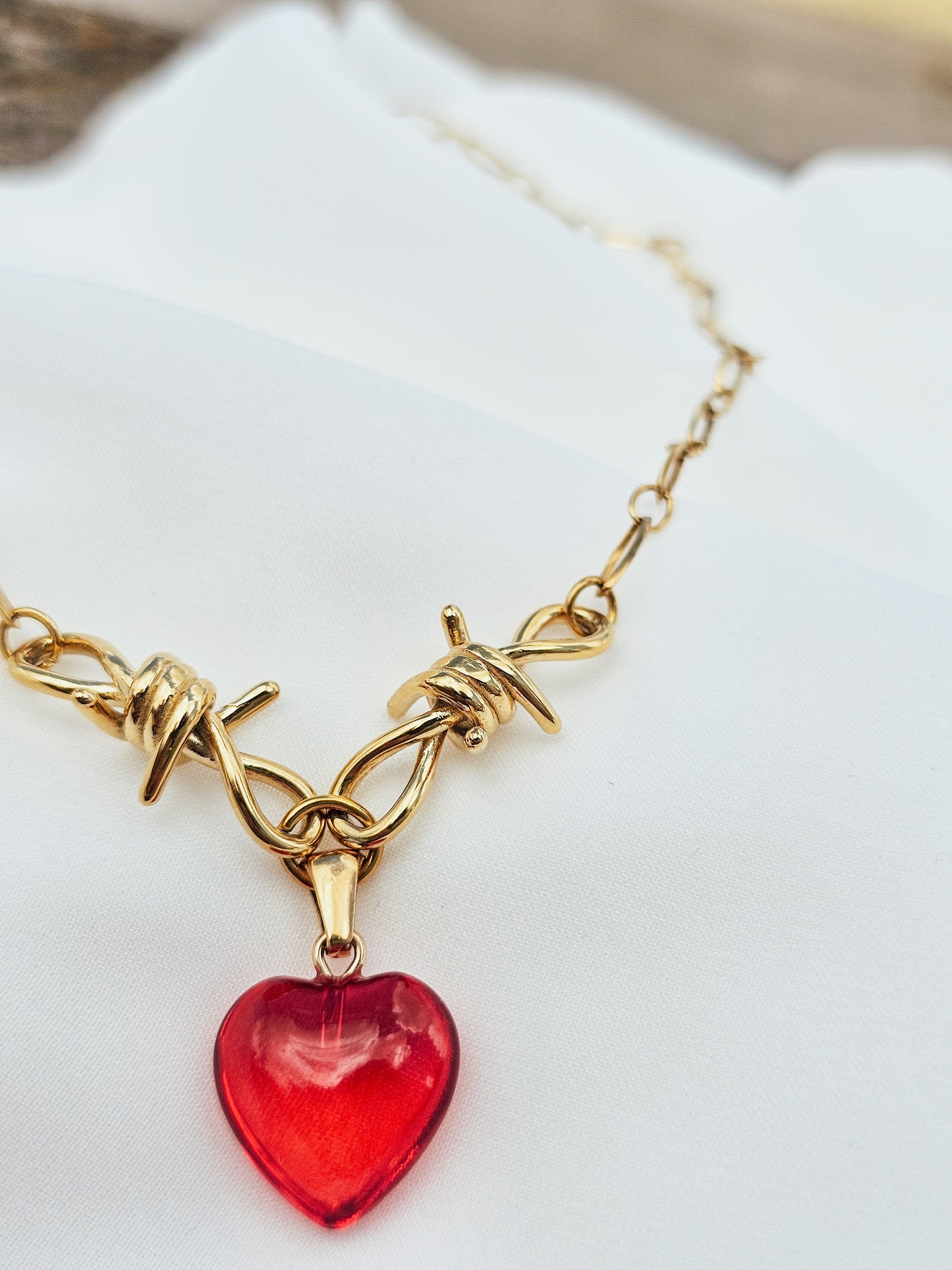 Girocollo Thorny Heart Gold