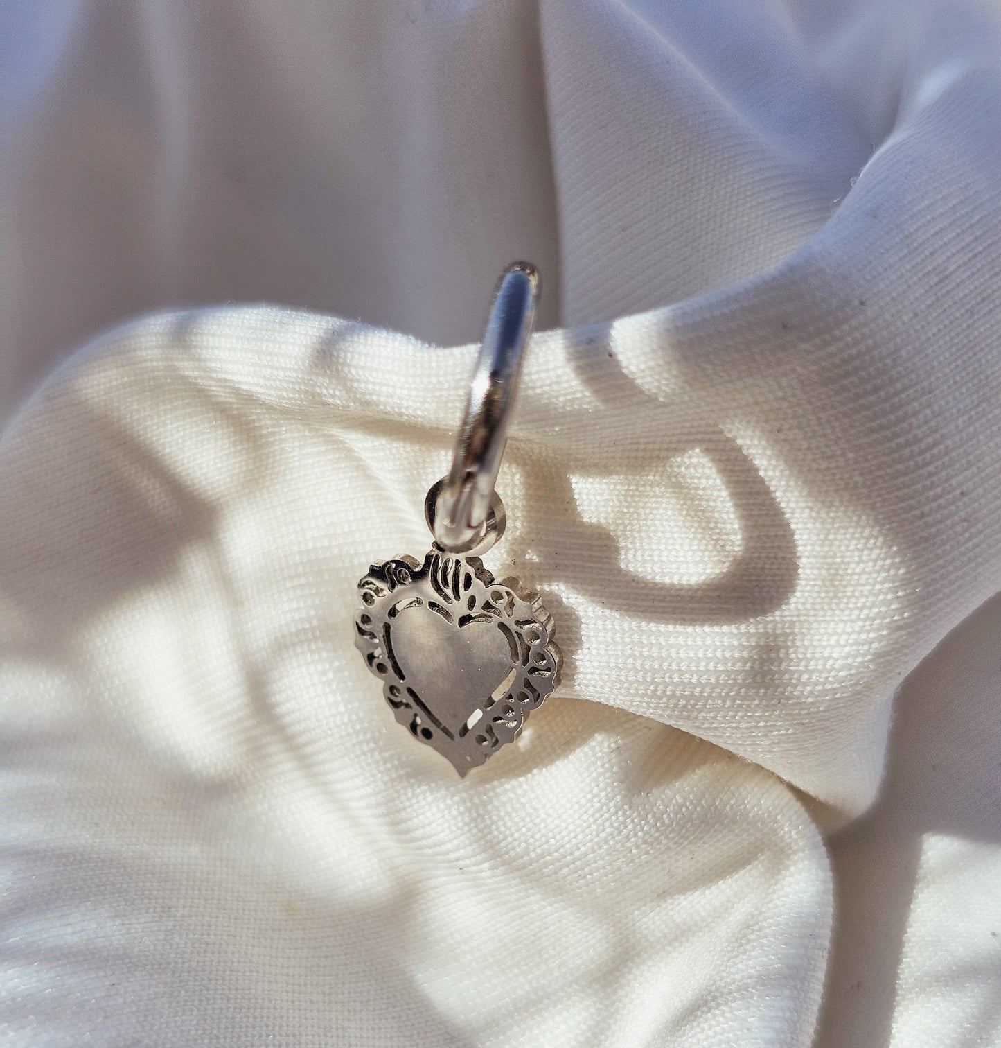 Mono-Earrings Ex Voto silver
