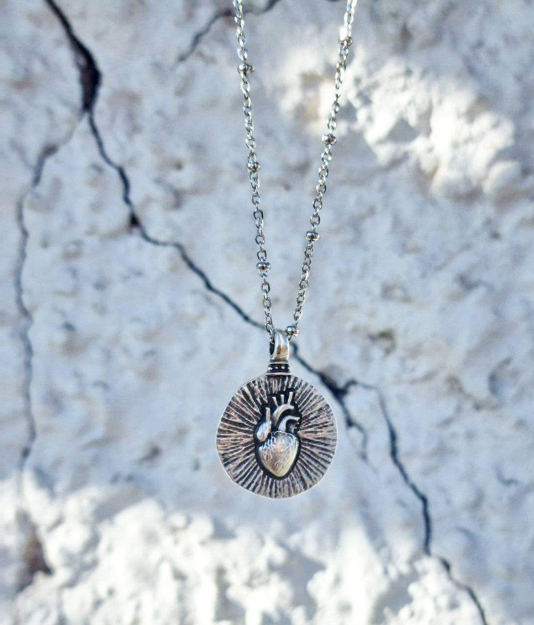 Anatomical Heart Medallion
