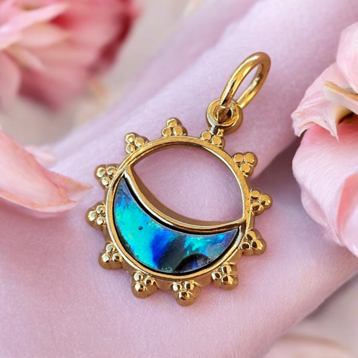 Charm Sole/Luna Abalone Gold