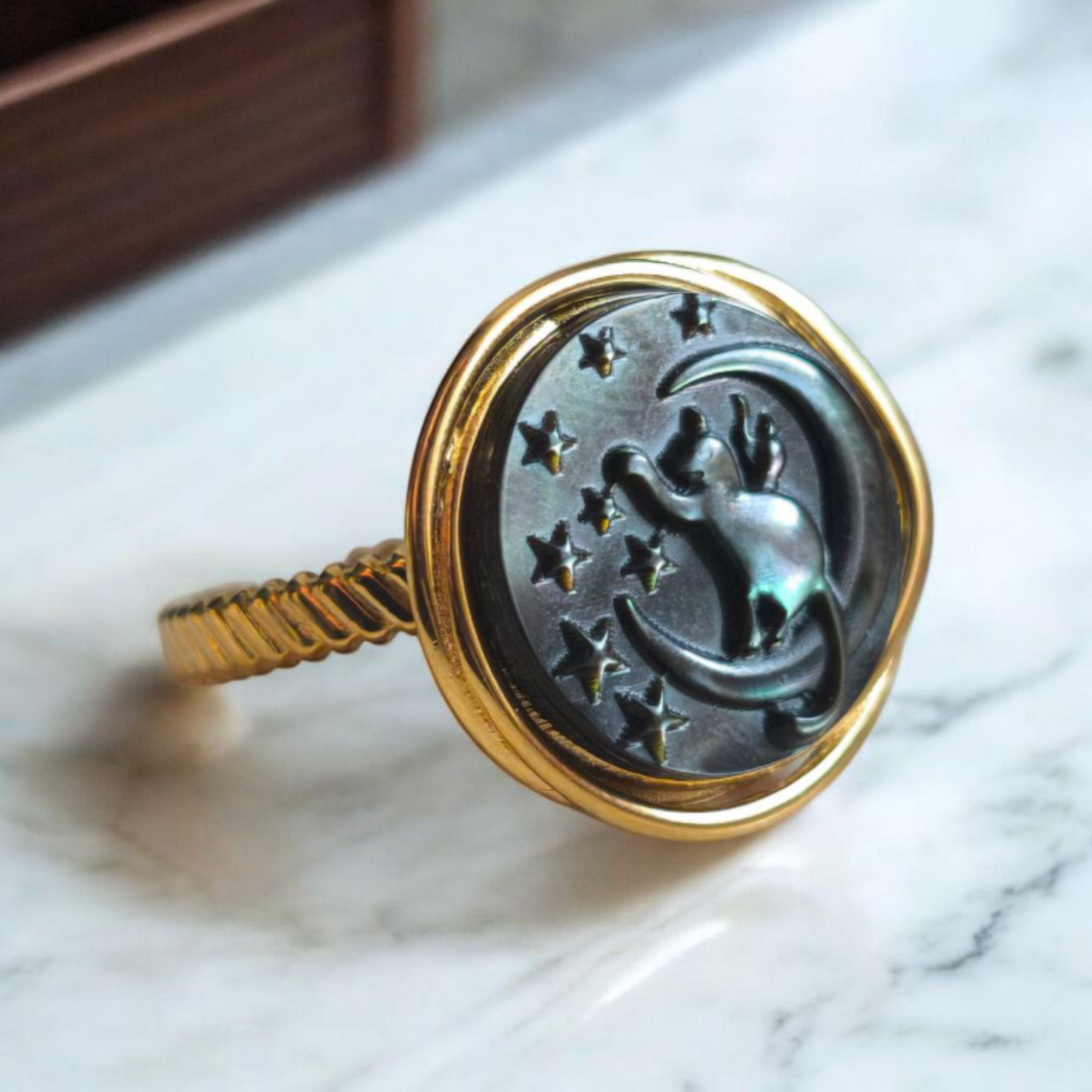 Anello Cat Moon