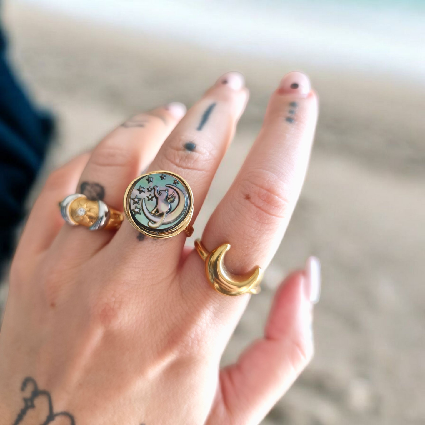 Anello Cat Moon