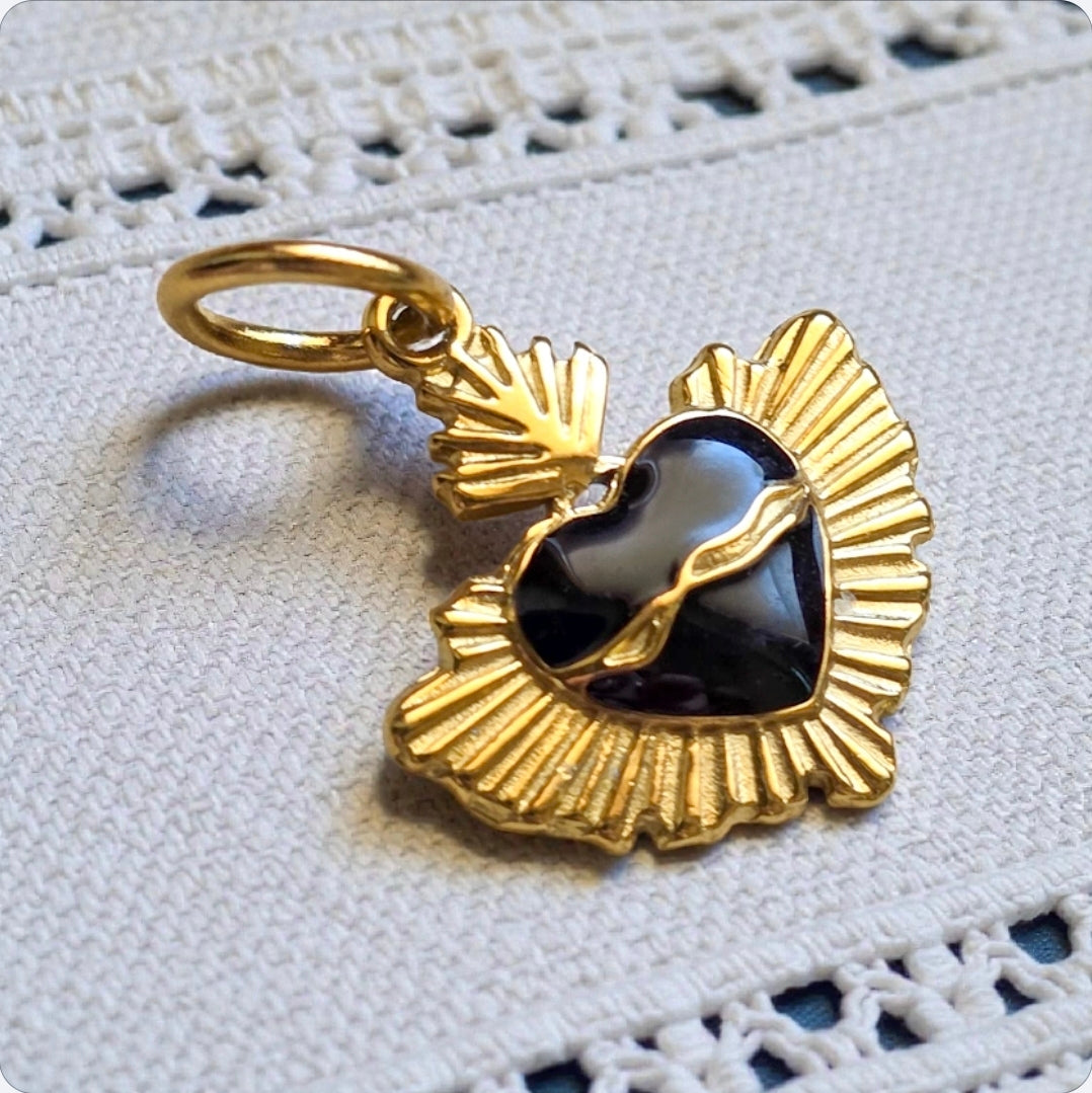 Charm Raggio di Cvore Nero