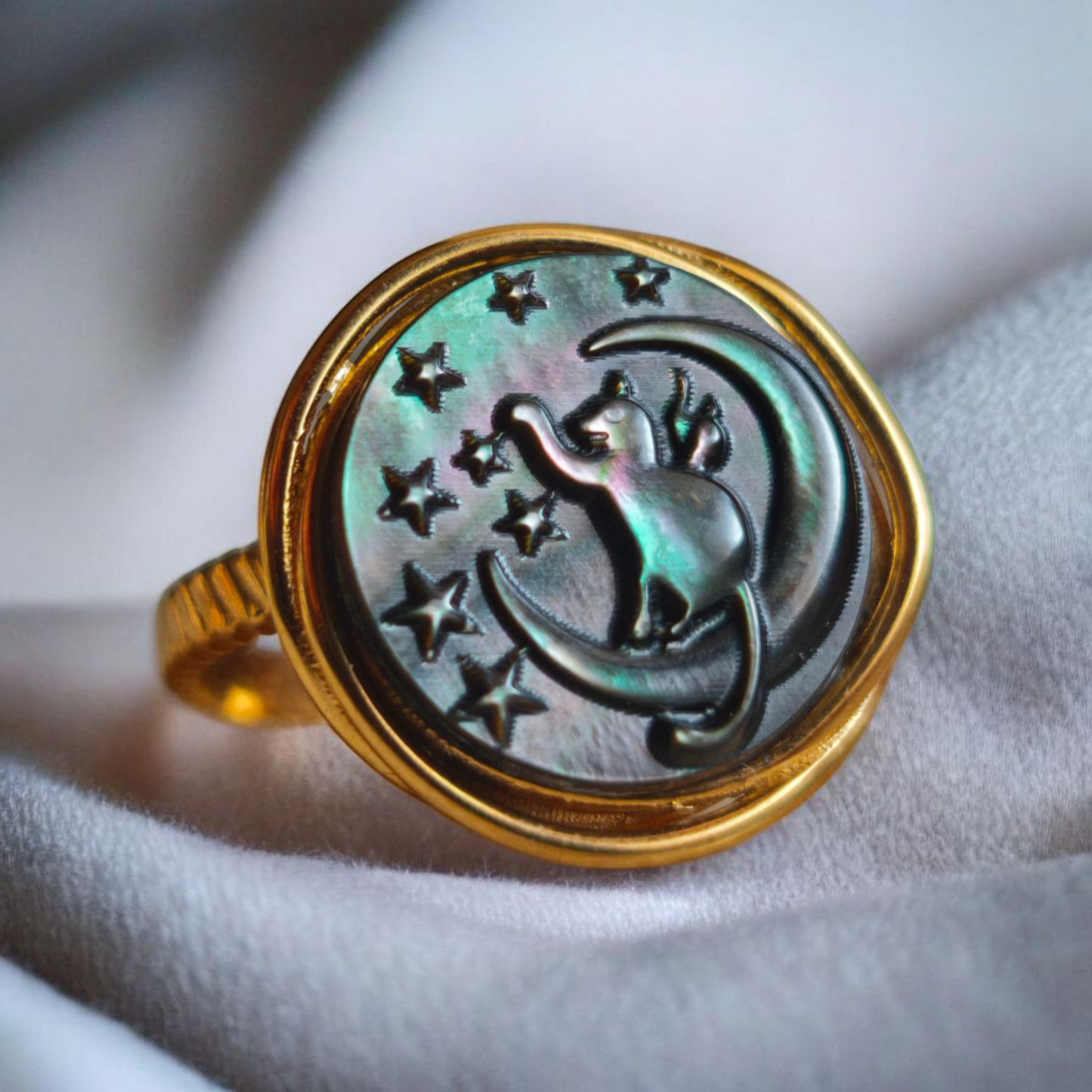 Anello Cat Moon
