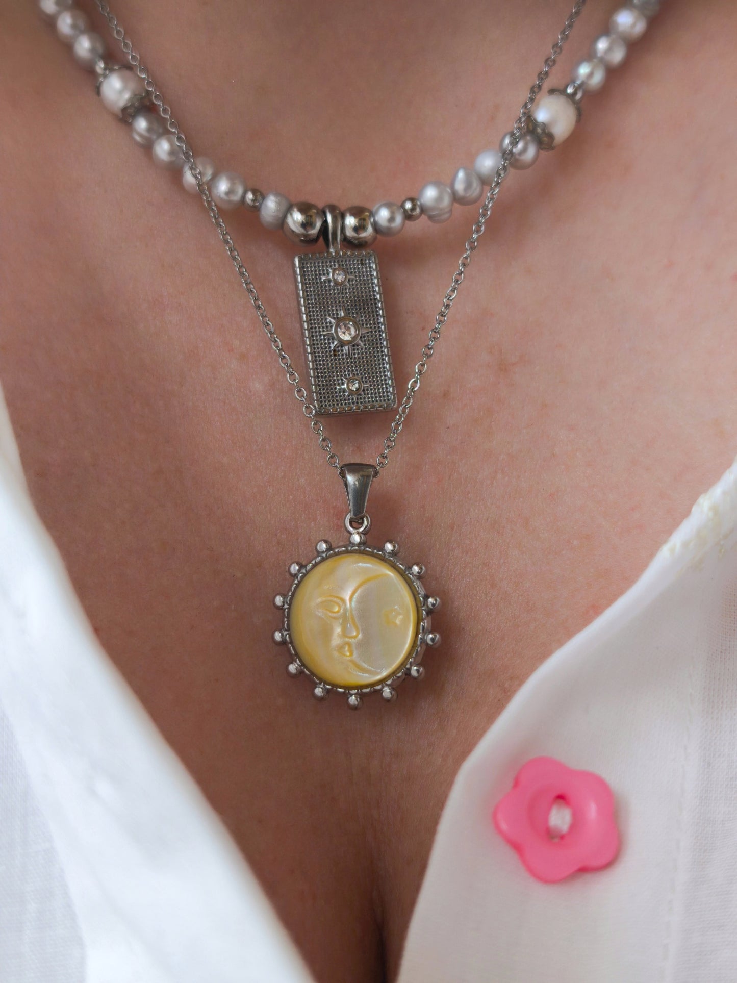 Collana White Moon Silver