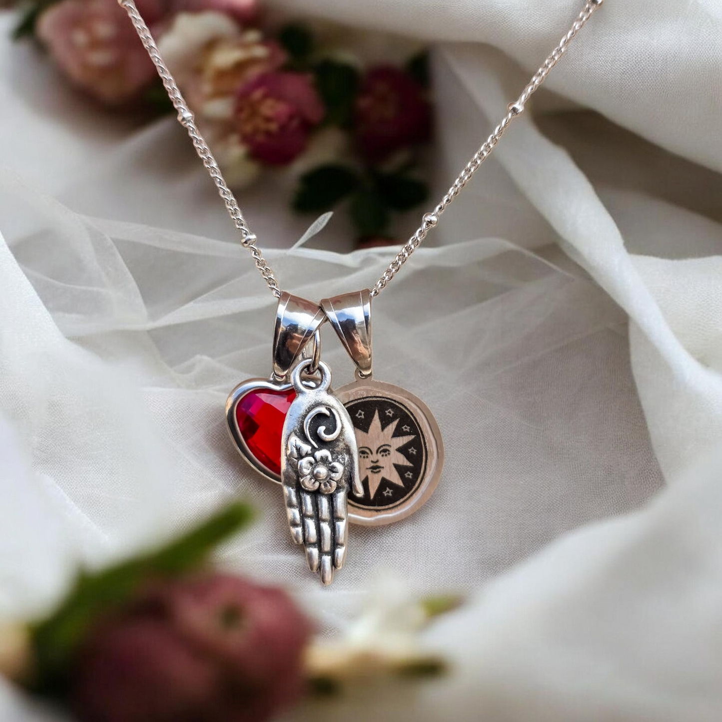 Hand and Flower Charm