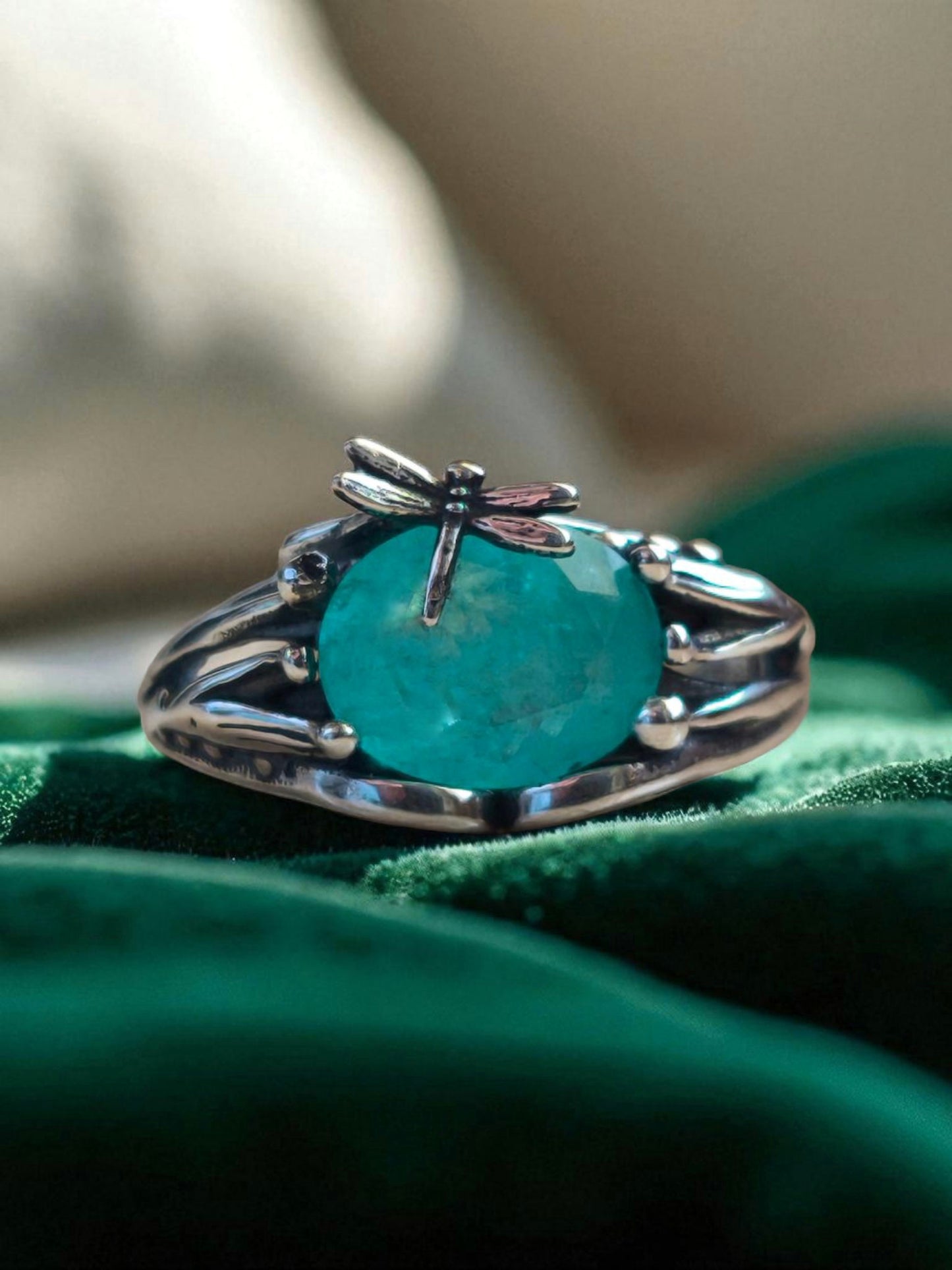 Anello Chloris Amazzonite