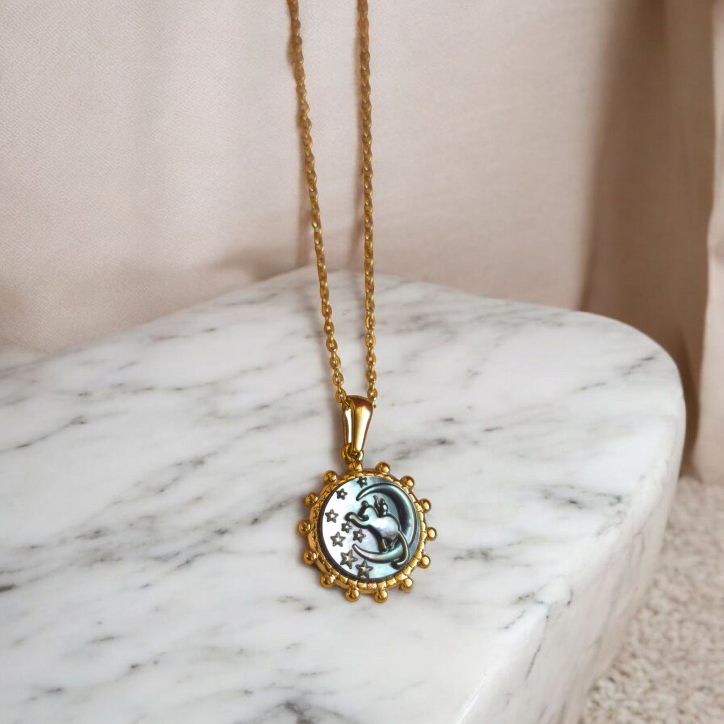 Girocollo Cat Moon Gold