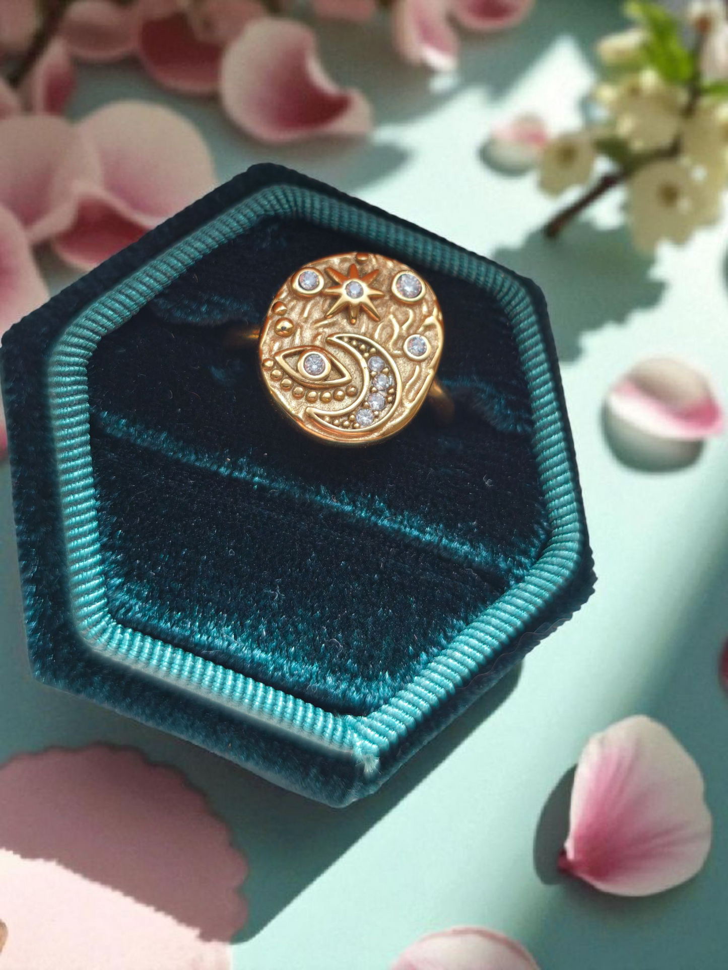 Anello Lvnatica Gold bianco