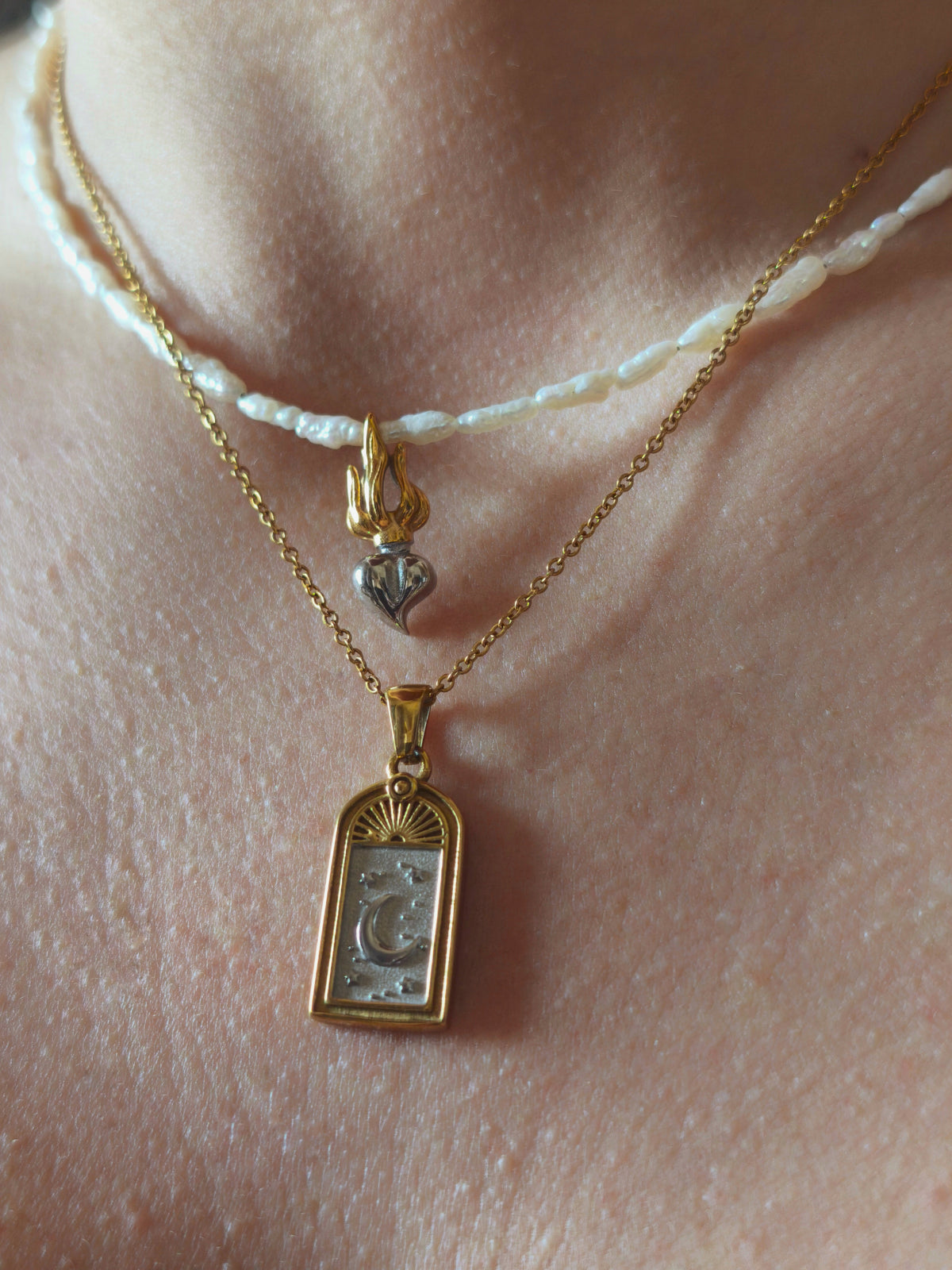 Cvore Vivo Necklace (Pearl Rice Edition)