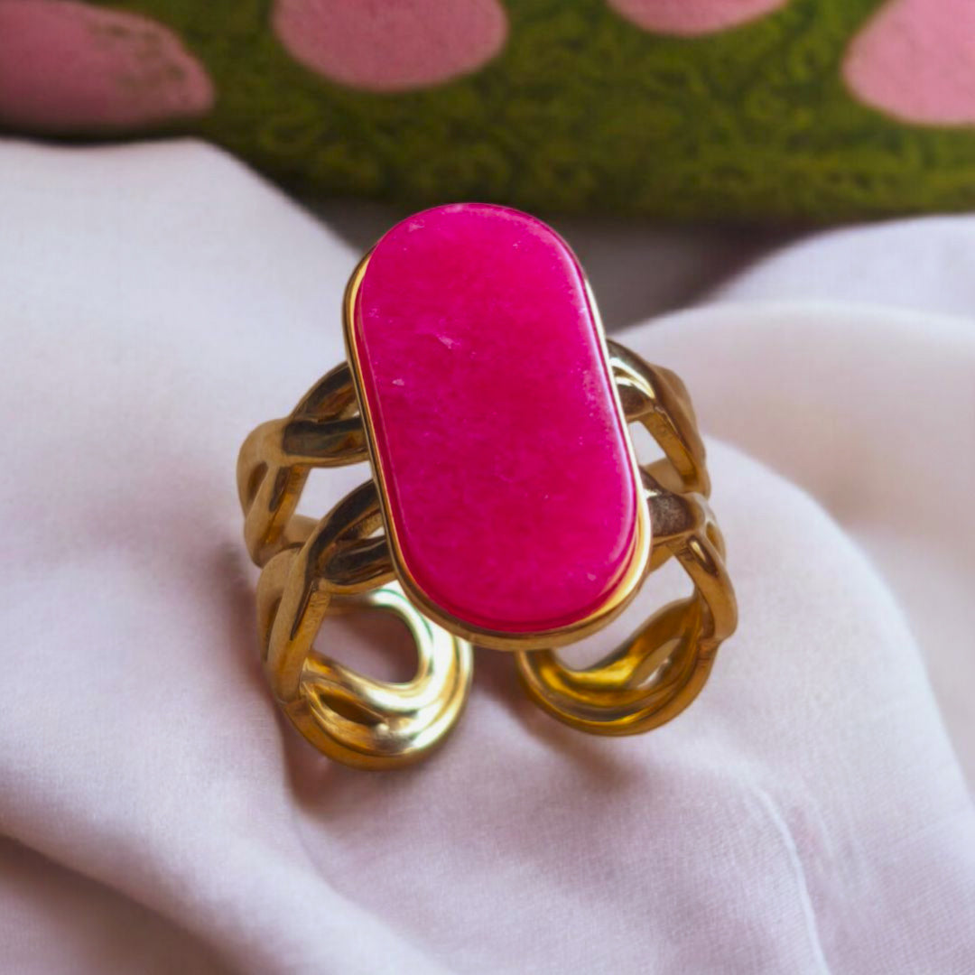 Anello Fiamma Fucsia