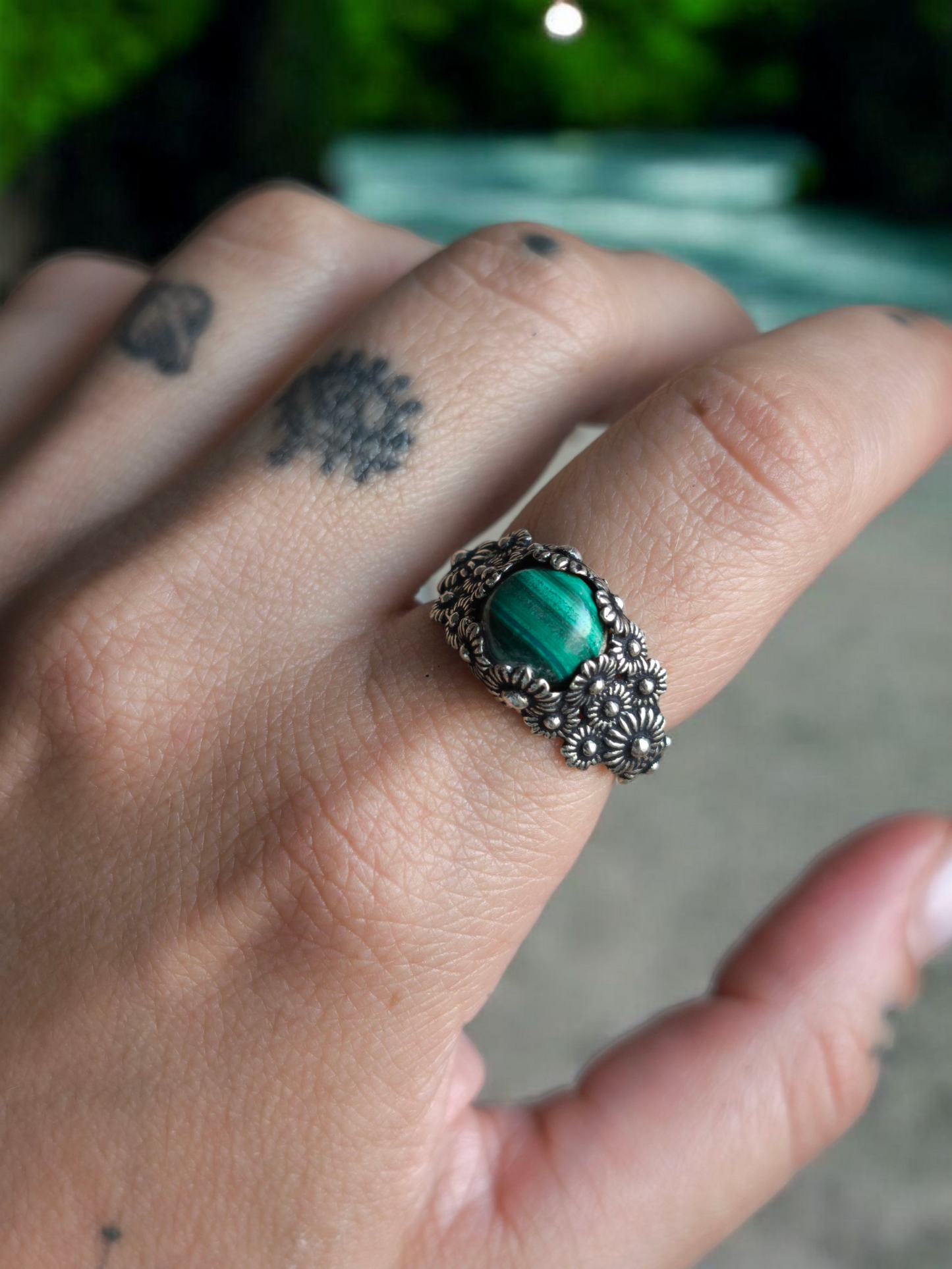 Anelli Primavera Malachite