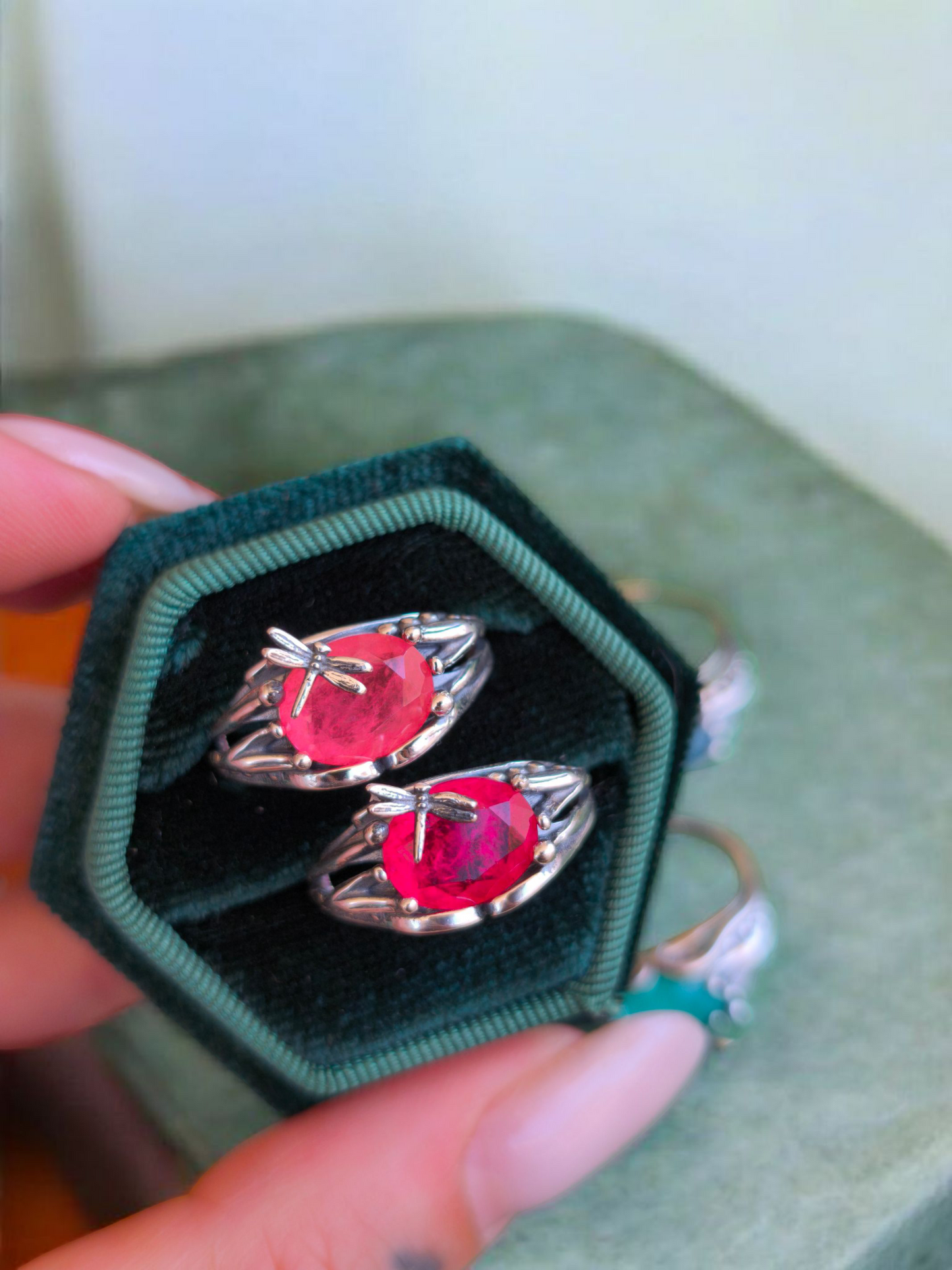 Anello Chloris Agata Rosa