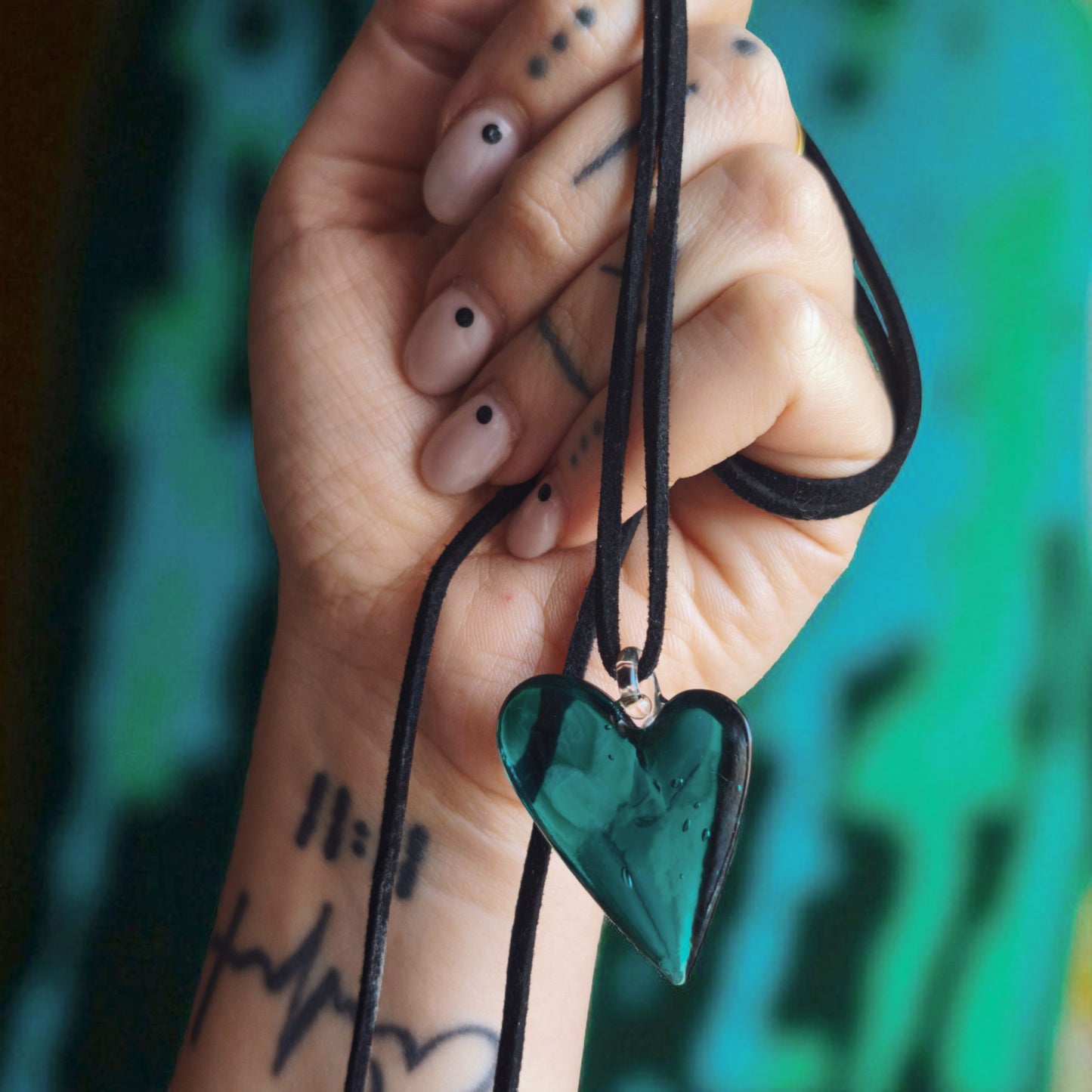 Collana Cvore Verde Smeraldo