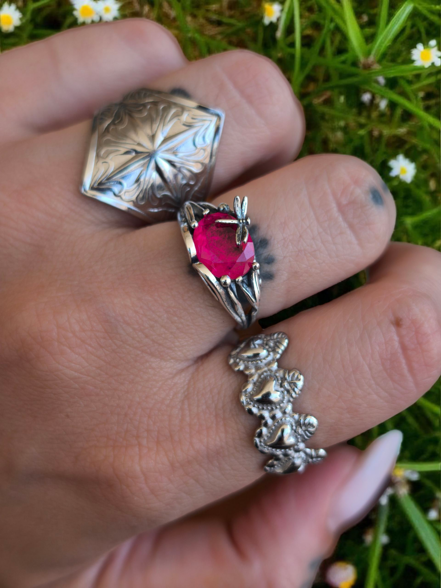 Anello Chloris Quarzo Fucsia