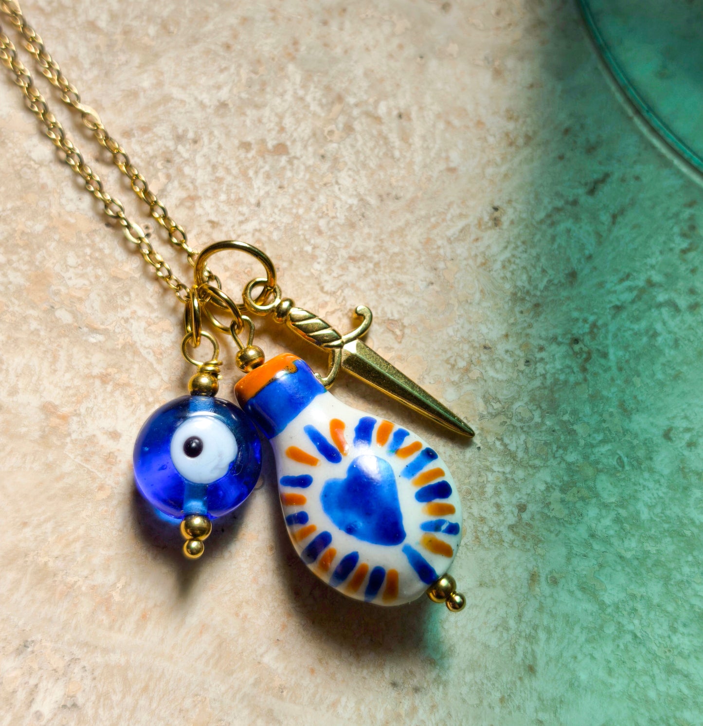 Charm Cvore Ceramica