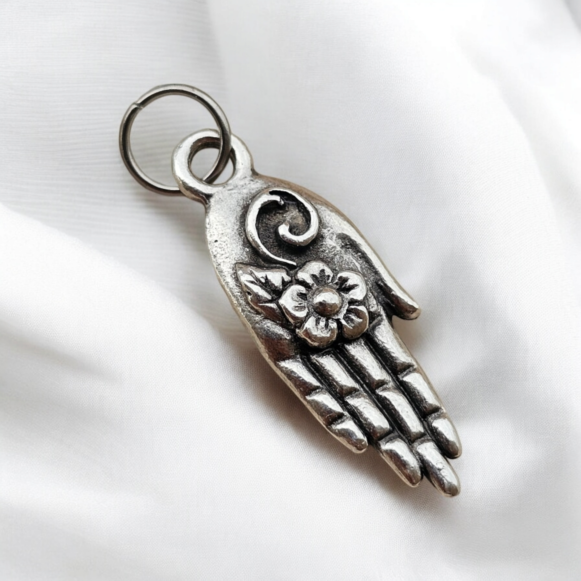 Charm Fiore Della Vita In Argento Sterling - Per Bracciali, Gioielli Spirituali, Donne - Foto 8