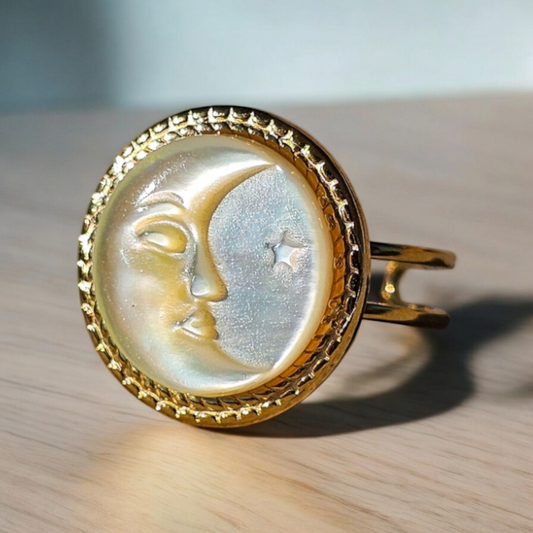 Anello White Moon