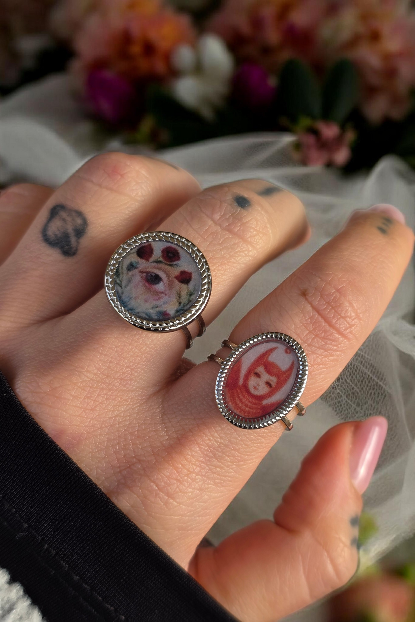 Anello Occhio Fiorito