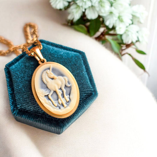 Collana Cammeo Unicorno