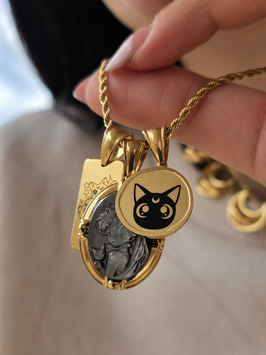 Moon Eyes Charm