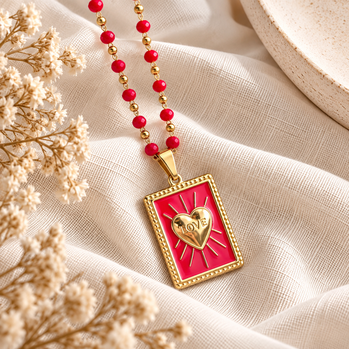 Koray Red Necklace