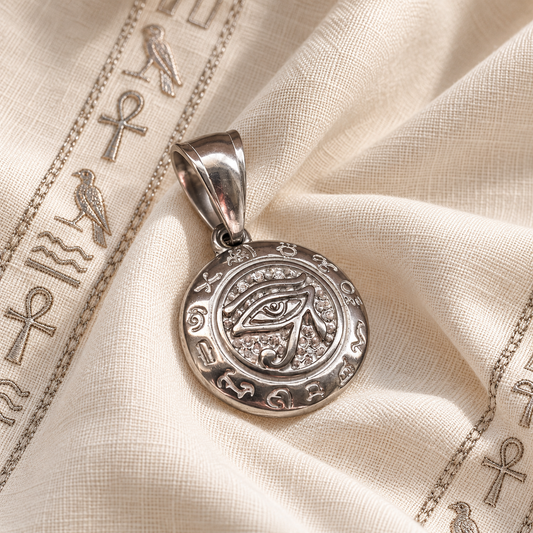 Charm occhio di Horus Silver
