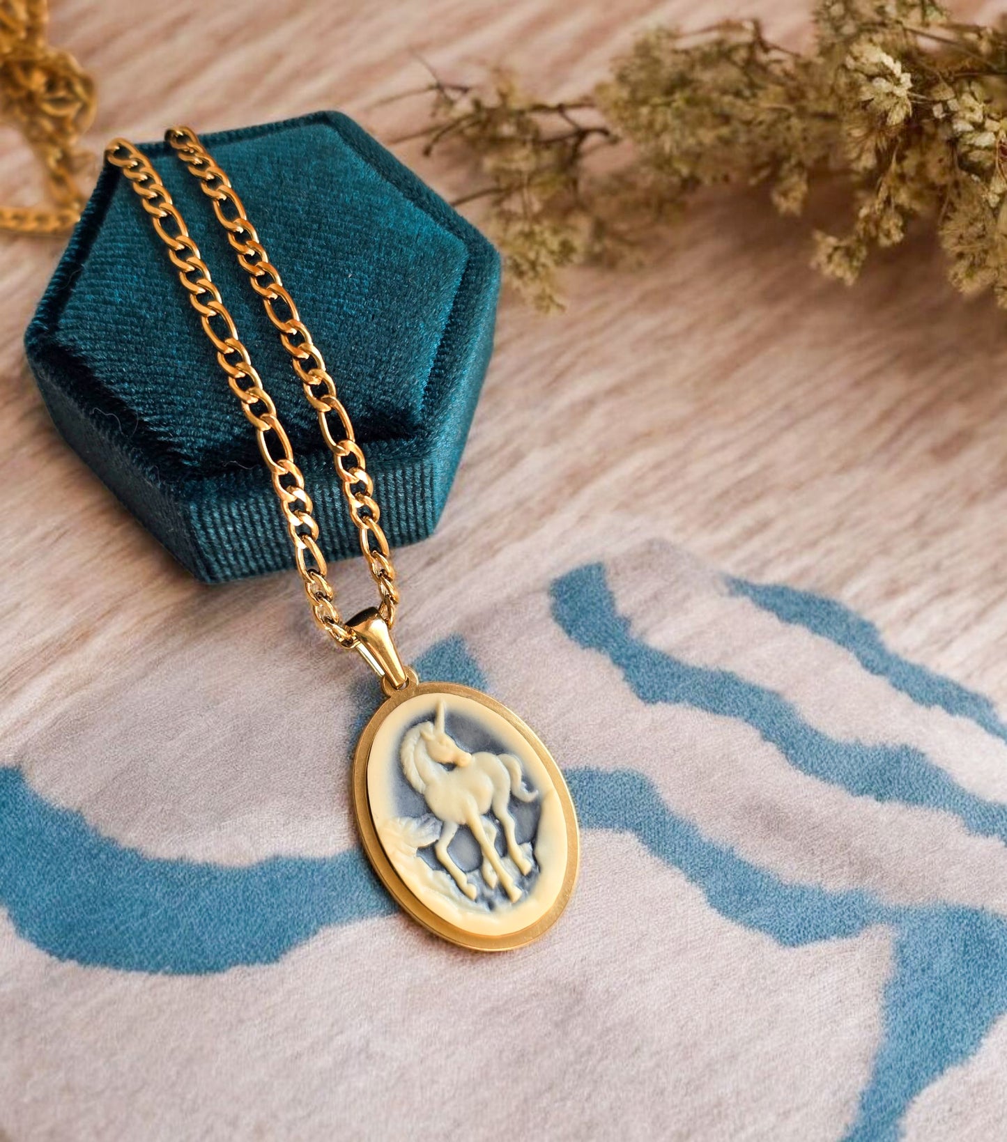 Collana Cammeo Unicorno