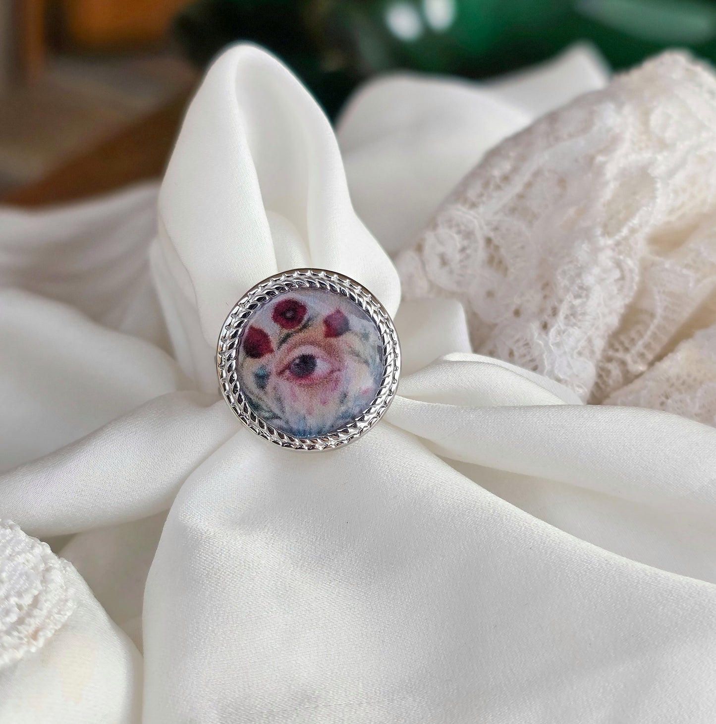 Anello Occhio Fiorito