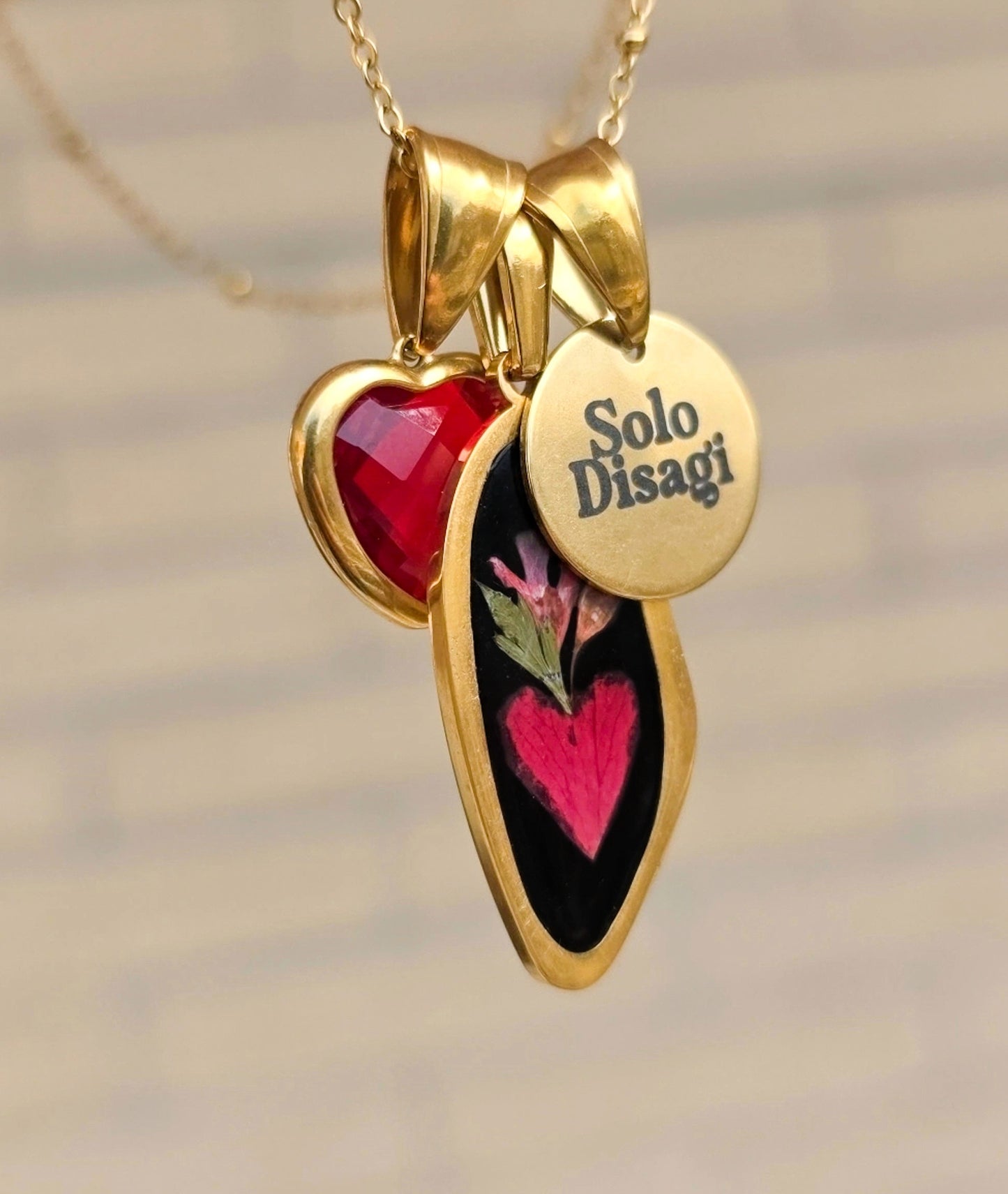 Ruby Heart Charm