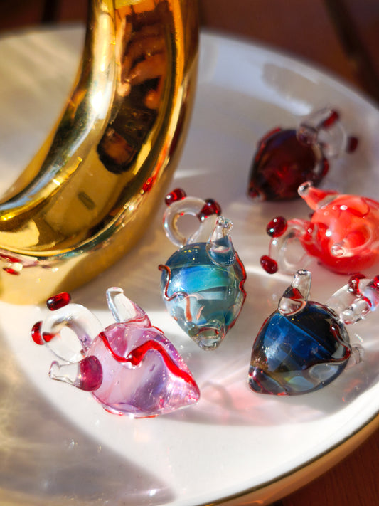 Charm Anatomico in vetro di murano