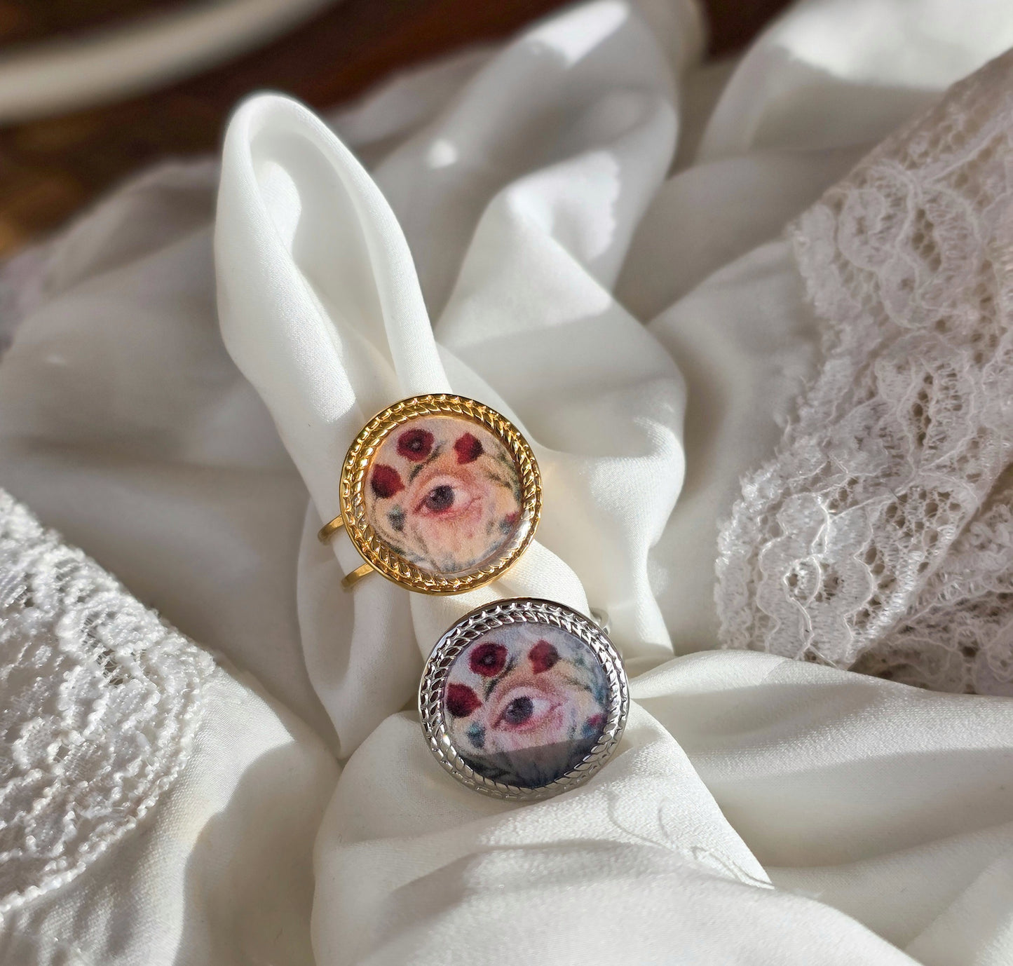 Anello Occhio Fiorito