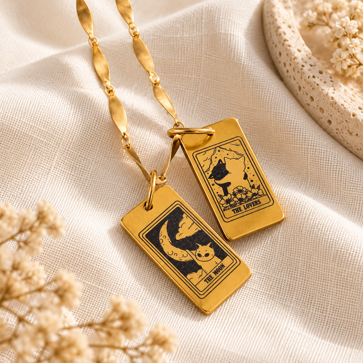 Charm I Gatti del destino - Tarot card