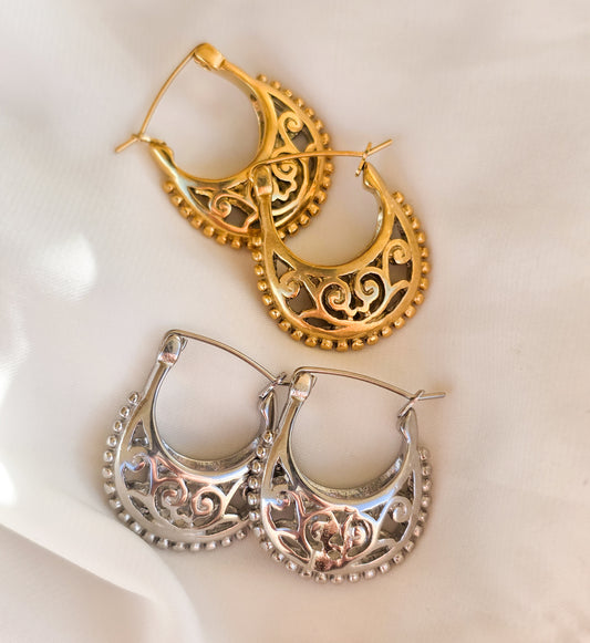 Orecchini Arabesque Hoops