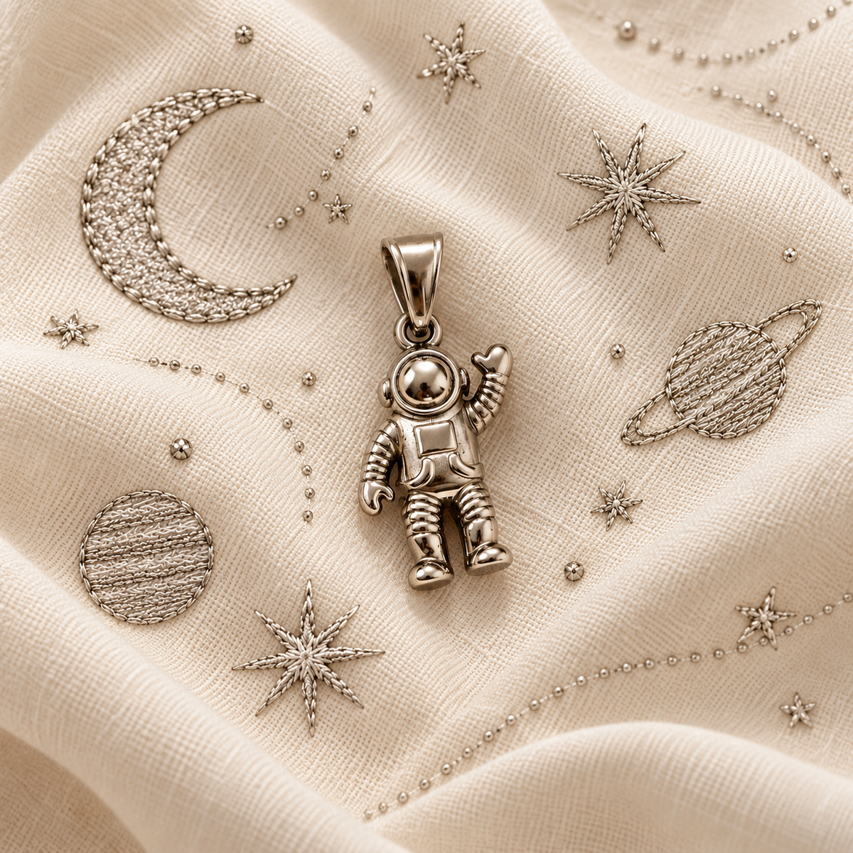 Charm L'astronauta Silver
