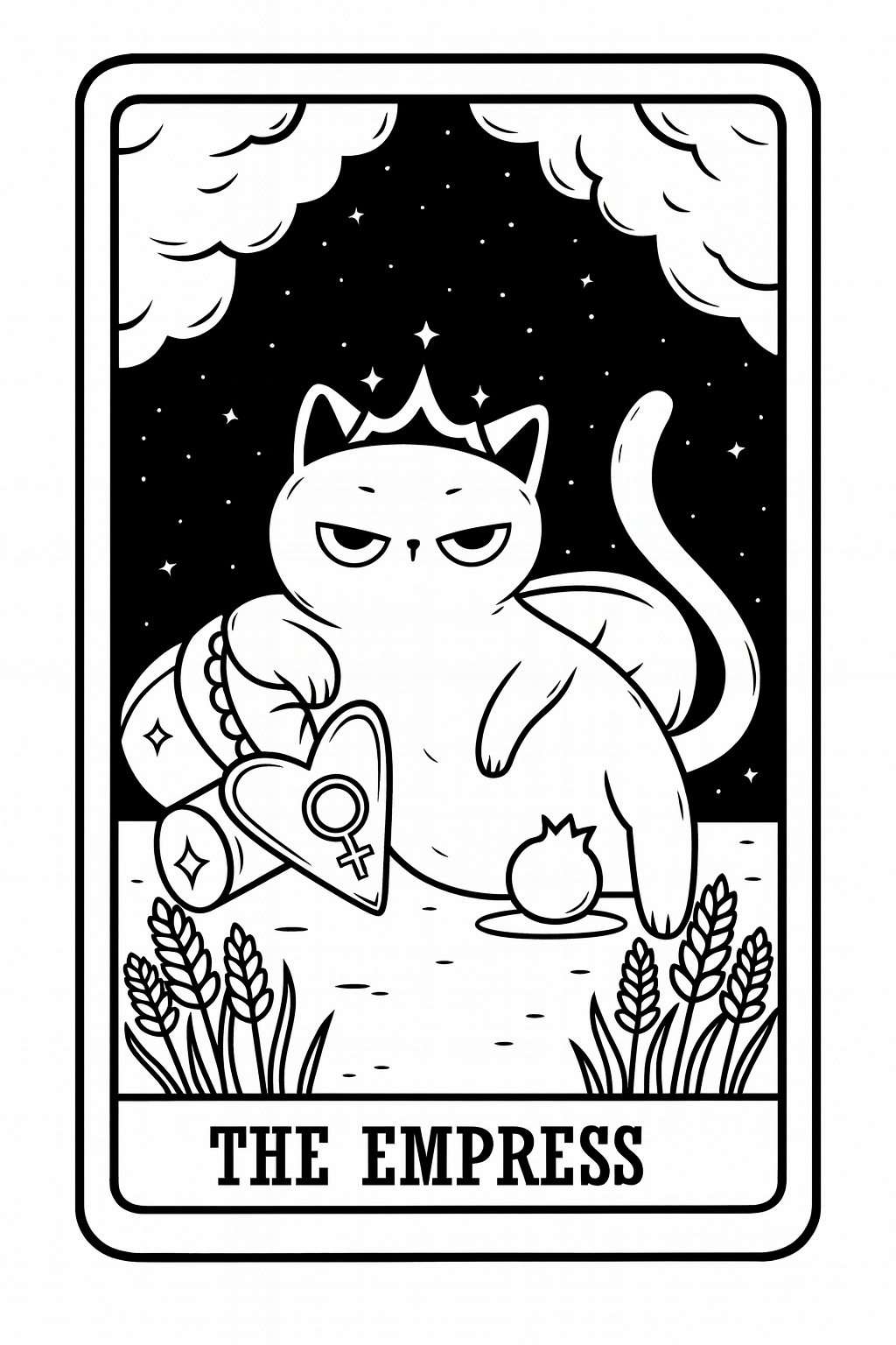 Charm I Gatti del destino - Tarot card