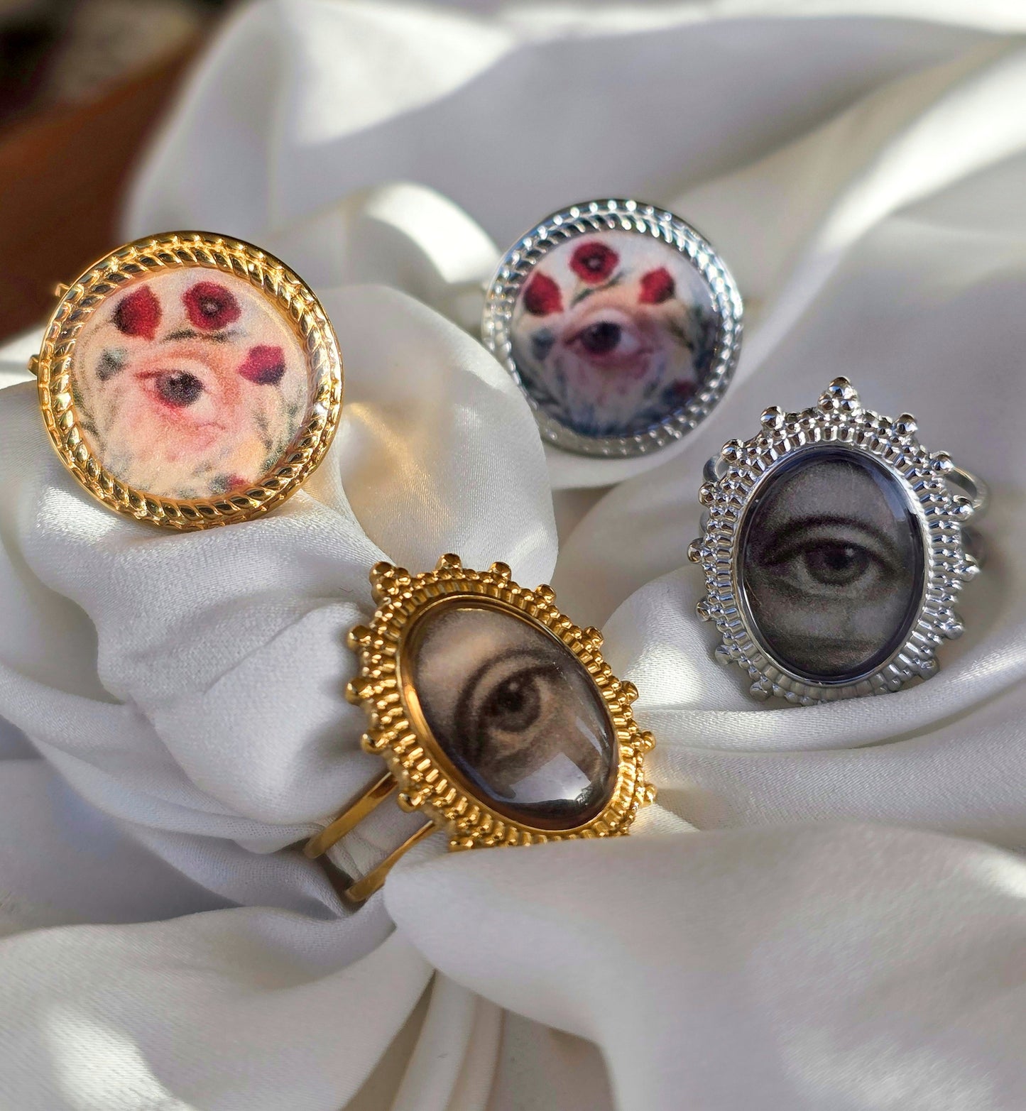 Anello Occhio Fiorito