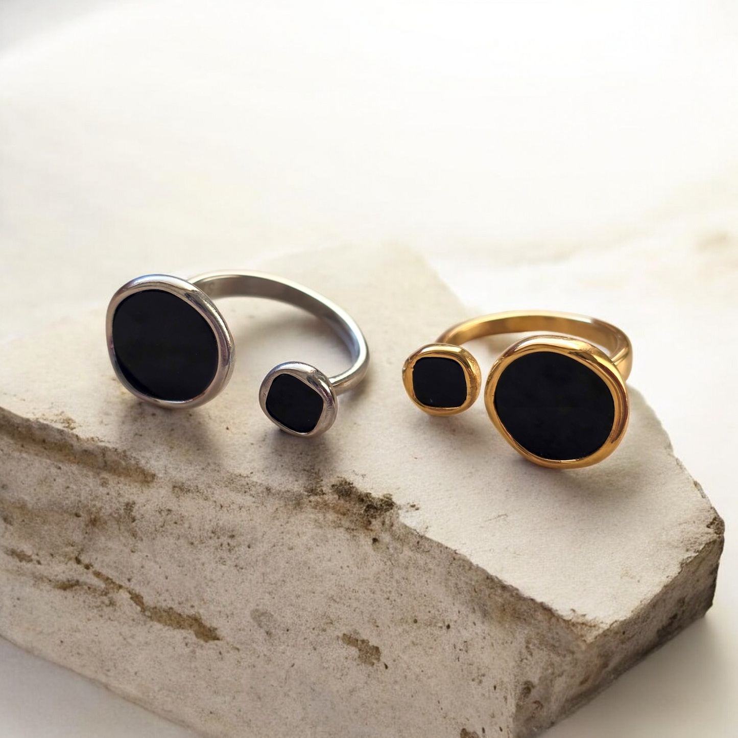 Anello Double Tormalina