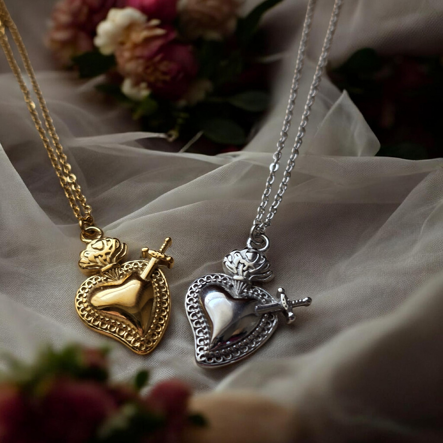 Pierced Heart Necklace