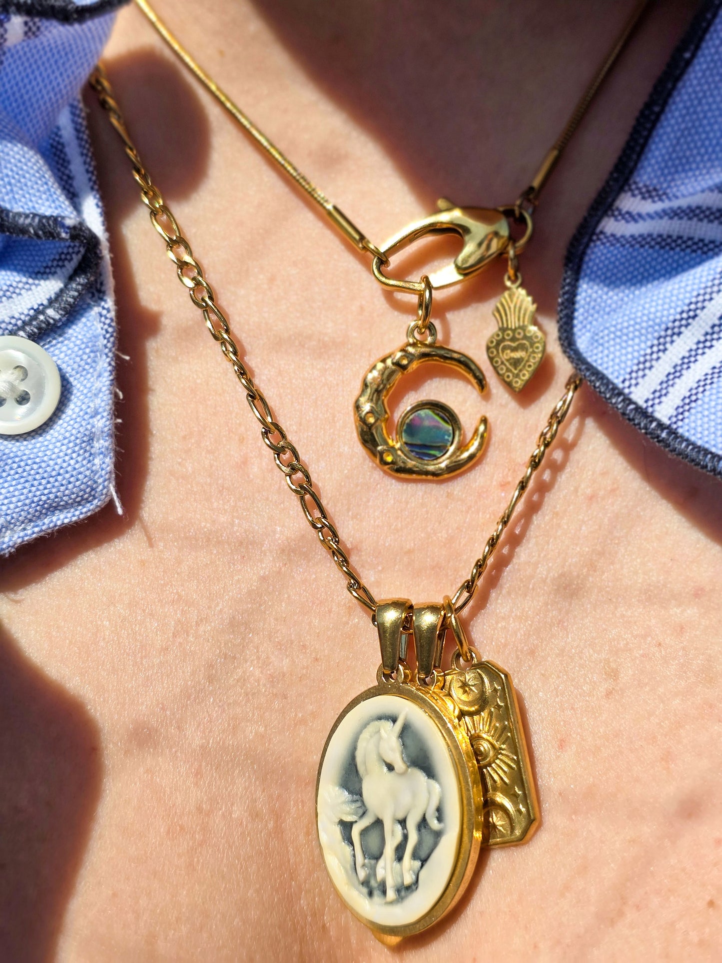 Collana Cammeo Unicorno