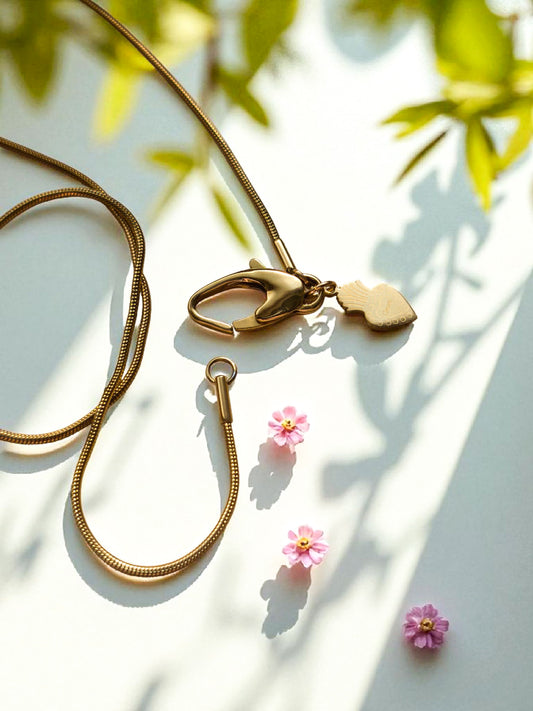 Catena Basic Snake Gancio Gold