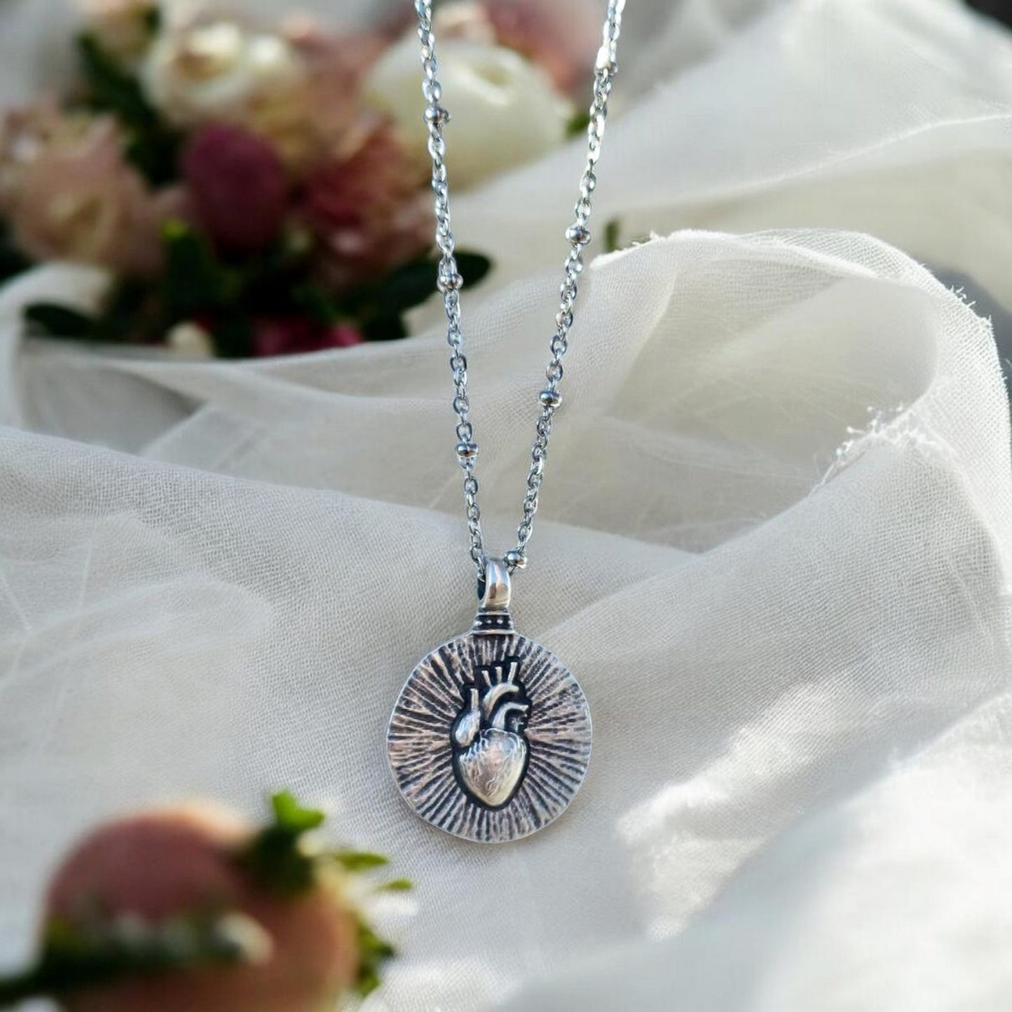Anatomical Heart Medallion