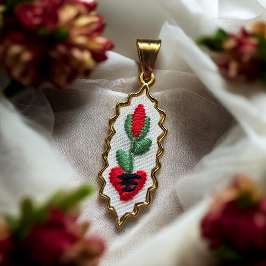 Charm Fiore Sacro Ricamo