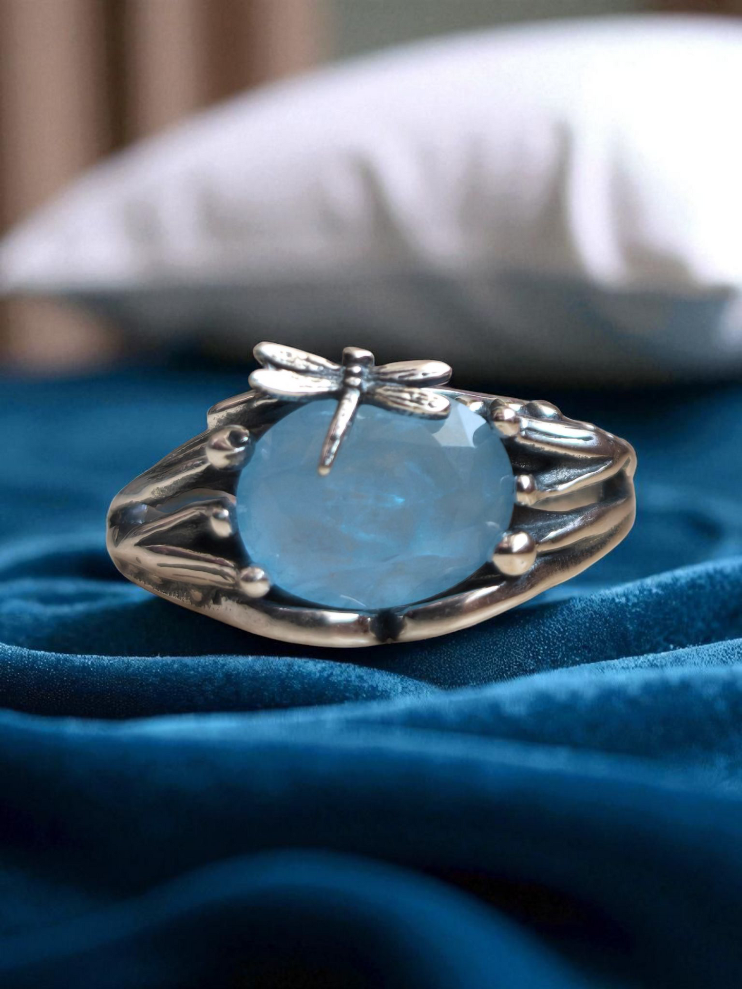 Anello Chloris Acquamarina