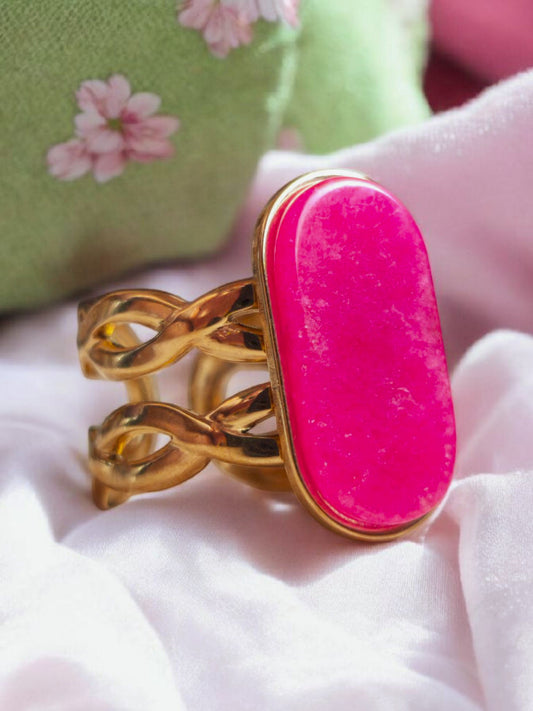 Anello Fiamma Fucsia